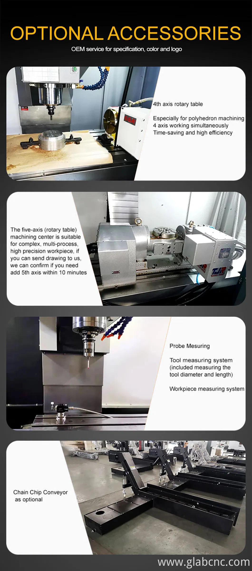 UC-400 High Rigid High Precision Monthly Deals 5 Axis CNC Milling Machine Vertical Machining Center Pure 5 Axis